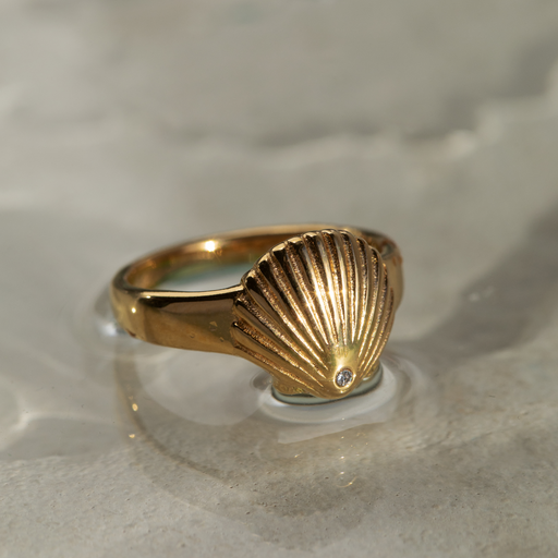 Paul Hewitt Scallop Ring Gold Muttertagsangebot