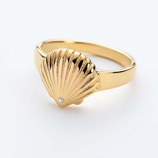 Paul Hewitt Scallop Ring Gold Muttertagsangebot