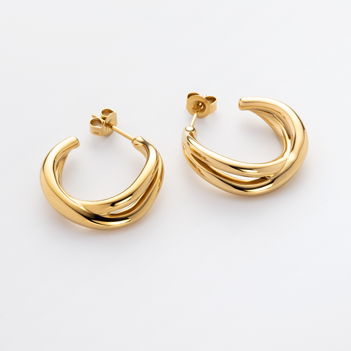 Paul Hewitt Waves Ohrring Gold Neueste Mode