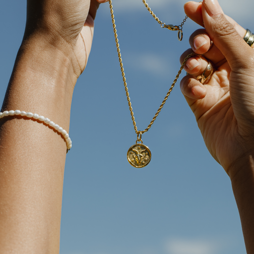 Paul Hewitt Rope Chain Halskette und Zodiac Charms Gold Super Sparpreis
