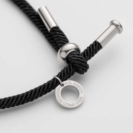 Paul Hewitt Vitamin Sea Armband Silber Schwarz Fabrikladen