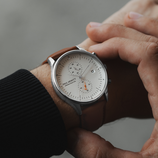 Paul Hewitt Chrono Quartz Leder brown Räumungsverkauf
