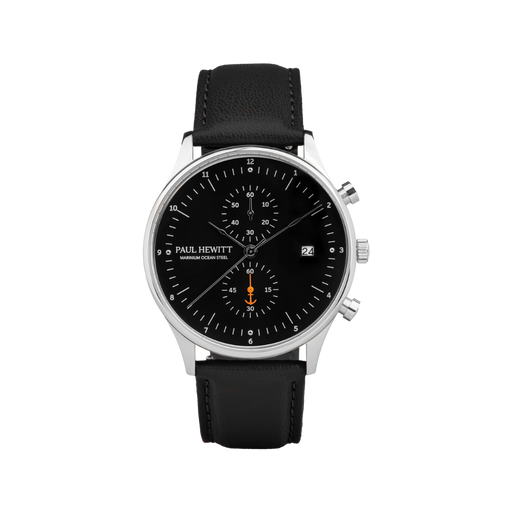 Paul Hewitt Chrono Quartz Leder black