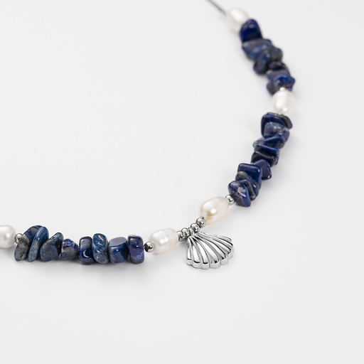 Paul Hewitt Scallop Stone Halskette Silber Bis zu 60% Rabatt