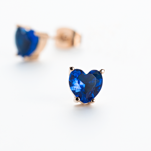 Paul Hewitt Blue Heart Ohrring Roségold Super Rabatt