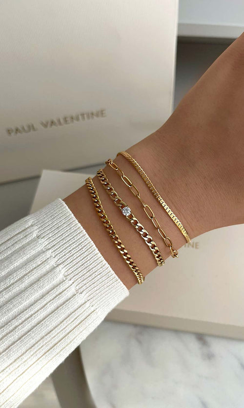 Paul Valentine Brilliant Curb Bracelet Heißer Verkauf