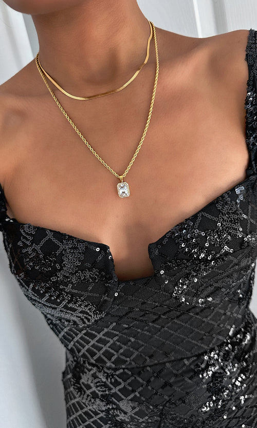 Paul Valentine Brilliant Sleek Necklace Online Outlet