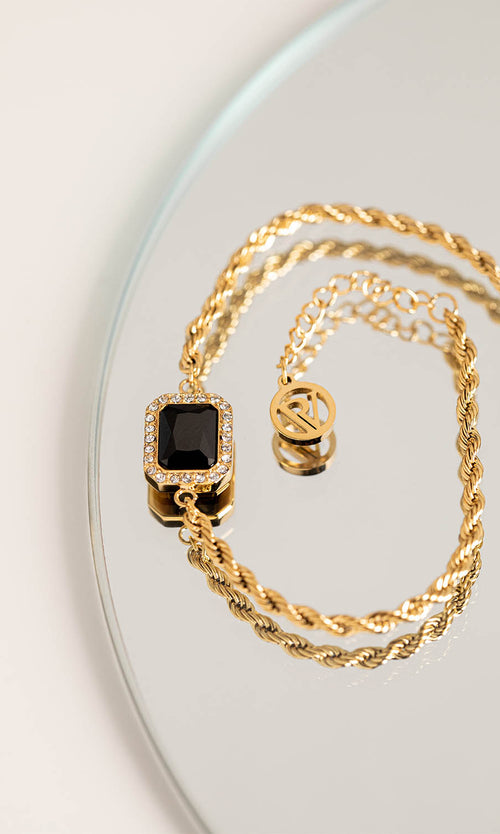 Paul Valentine Pavé Emerald Black Bracelet Riesige Ersparnisse