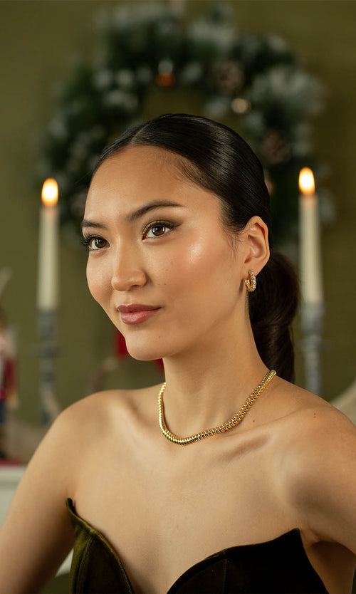 Paul Valentine Sparkle Twisted Hoops Super Sparpreis