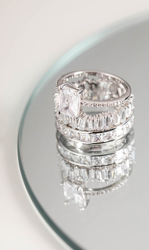 Paul Valentine Emerald Pavé Ring Bis zu 60% Rabatt