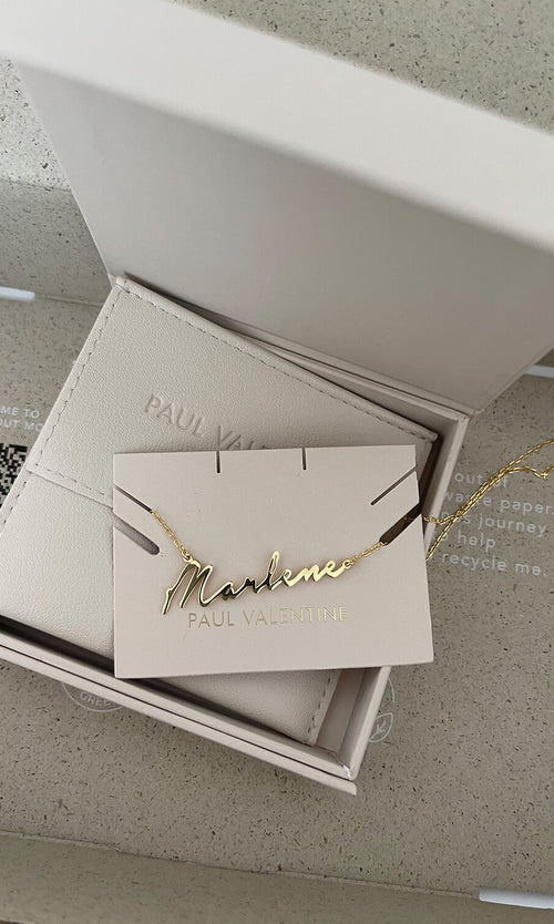 Paul Valentine Namenskette Italics im Angebot