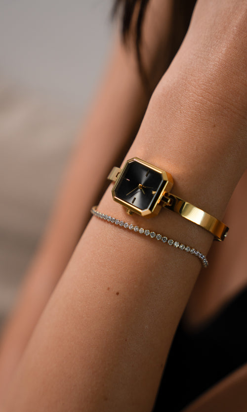 Paul Valentine Ethereal Watch & Sparkling Bracelet Set Black Friday