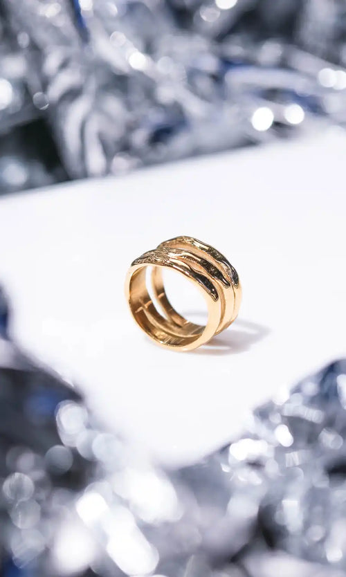 Paul Valentine Molten Triple Ring Bestseller