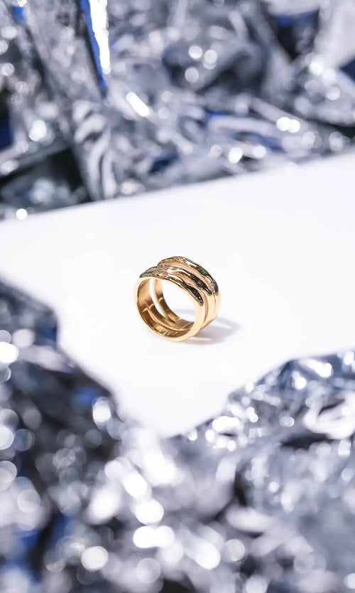 Paul Valentine Molten Triple Ring Bestseller