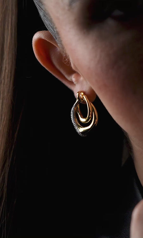 Paul Valentine Crystal Galaxy Earrings Bis zu 60% Rabatt