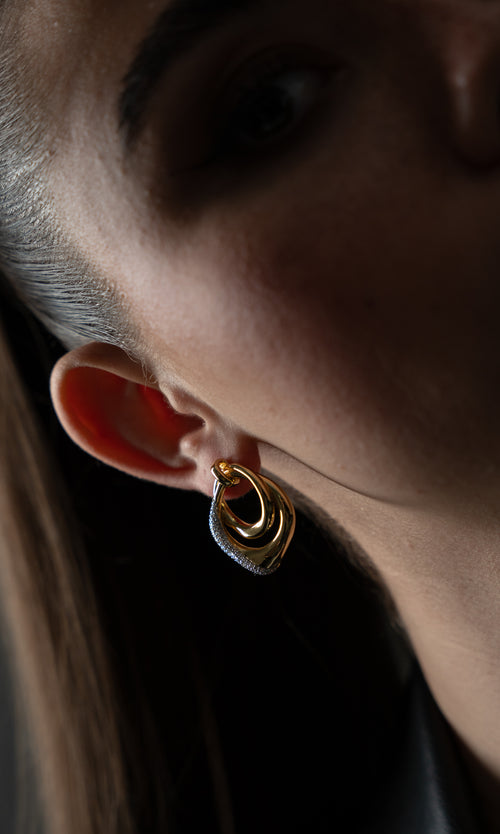 Paul Valentine Crystal Galaxy Earrings Bis zu 60% Rabatt