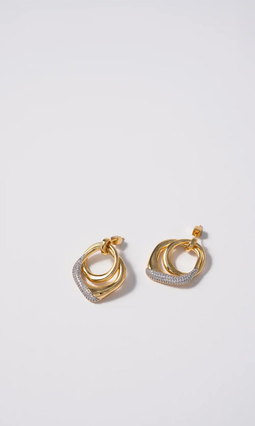 Paul Valentine Crystal Galaxy Earrings Bis zu 60% Rabatt