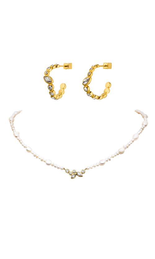 Paul Valentine Adorn Necklace & Hoops Set Fabrikladen