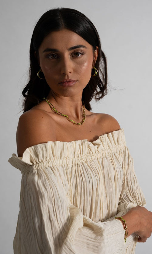 Paul Valentine Wave Rush Enamel Necklace Outlet