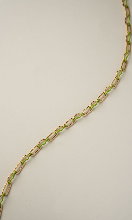 Paul Valentine Wave Rush Enamel Necklace Outlet
