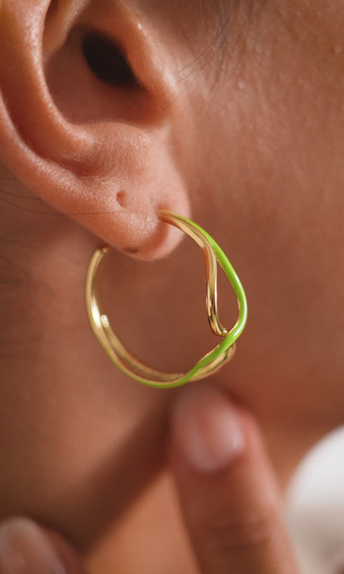Paul Valentine Wave Rush Enamel Hoops Hotsell