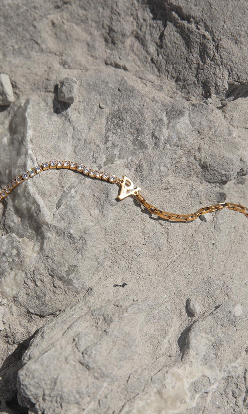 Paul Valentine PV Tennis & Chain Necklace Rabatt
