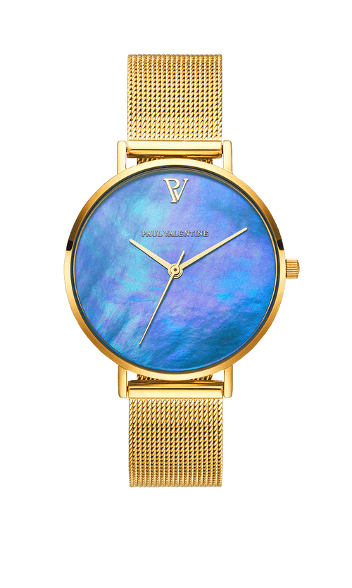 Paul Valentine Blue Seashell Mesh Begrenztes Angebot