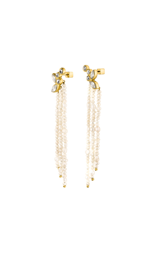 Paul Valentine Adorn Earrings Pearl Tassel Neueste Mode