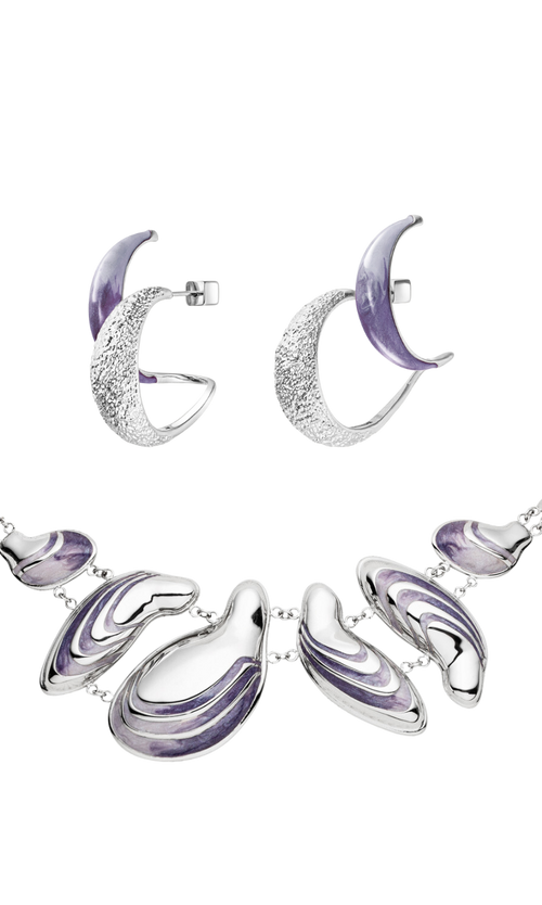 Paul Valentine Underwater Necklace & Hoops Set Neueste Stile