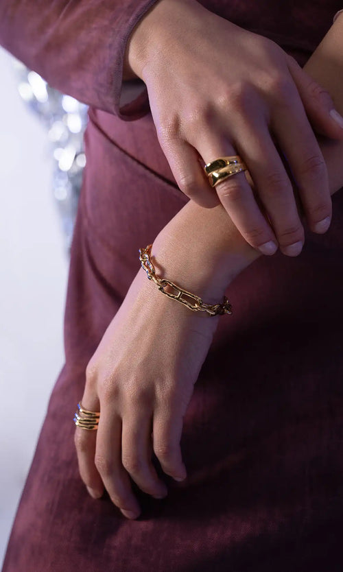 Paul Valentine Molten Chunky Bracelet Letzter Tag