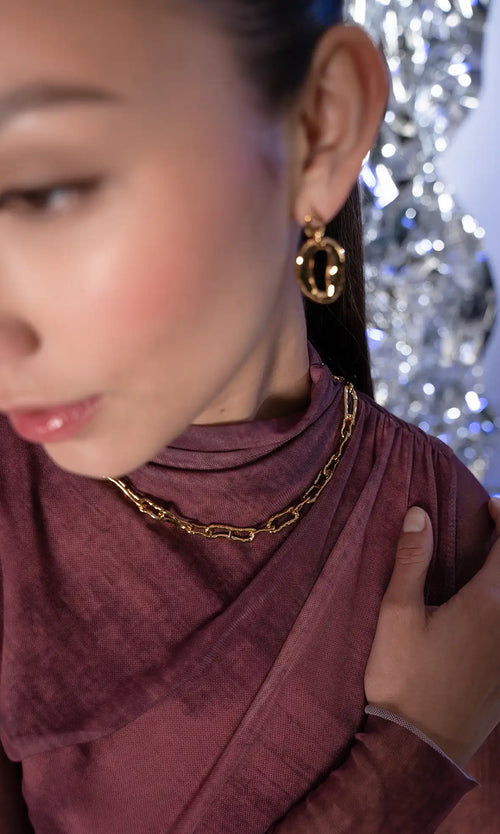 Paul Valentine Molten Chunky Necklace Nur für heute