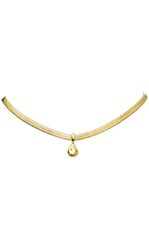 Paul Valentine Molten Sleek Necklace Sonderangebot der Fabrik