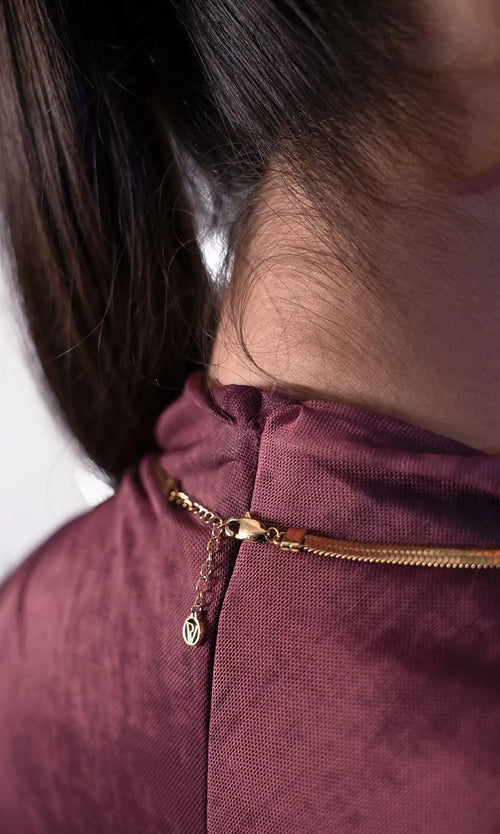 Paul Valentine Molten Sleek Necklace Sonderangebot der Fabrik