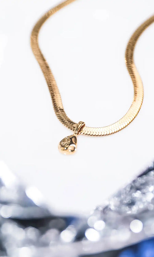 Paul Valentine Molten Sleek Necklace Sonderangebot der Fabrik
