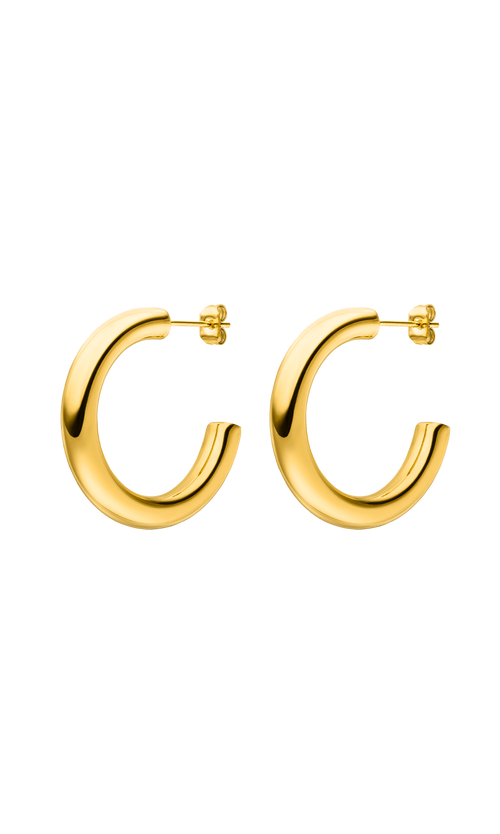 Paul Valentine Classic Hoops 14K Gold Plated Begrenzt auf 3 Tage