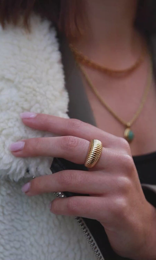 Paul Valentine Avenue Structure Ring Black Friday Preise