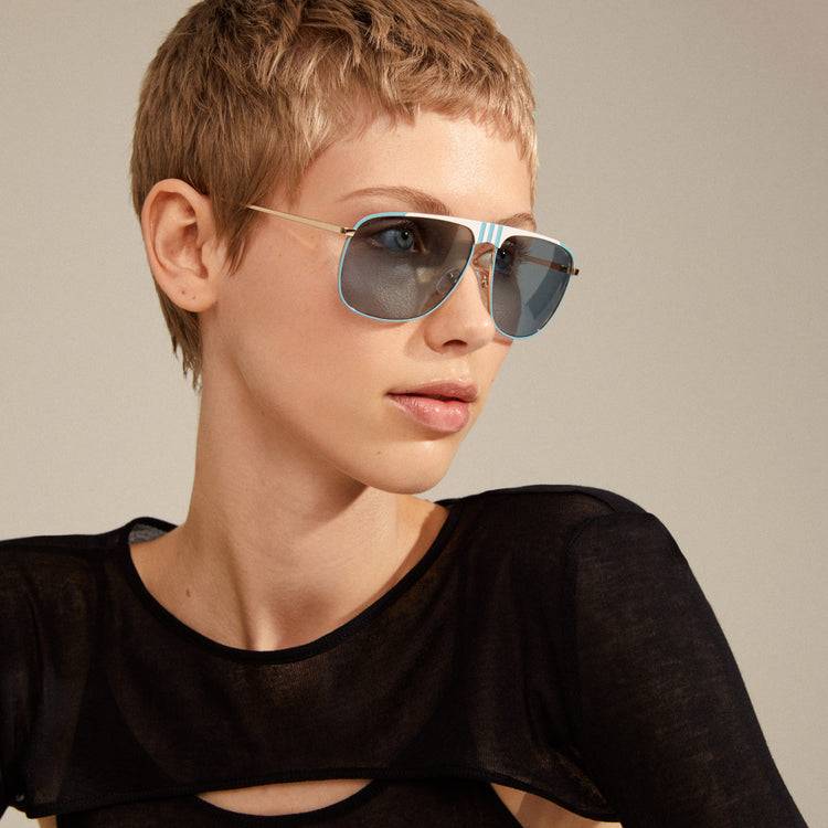 Pilgrim YANARA Sonnenbrille Blau/Gold Nur für heute