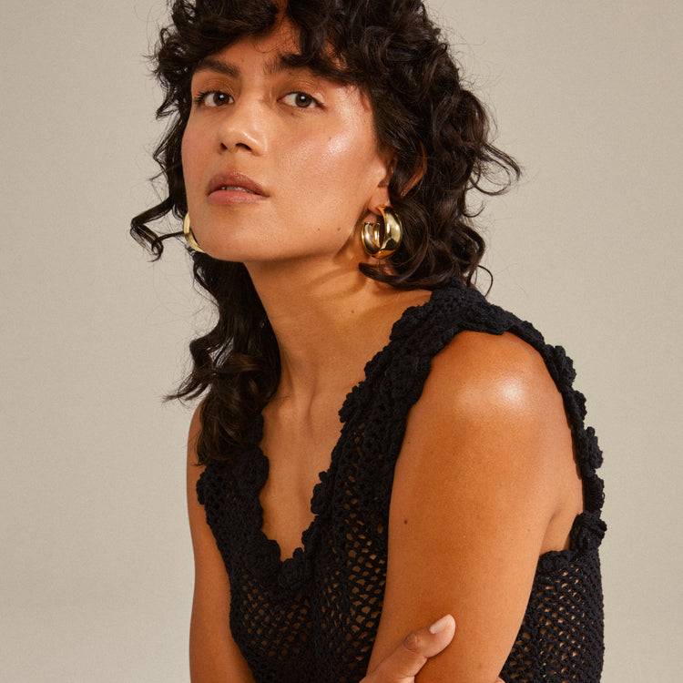 Pilgrim NAIA recycelte mega-chunky Hoops vergoldet Discount Store für neue Produkte