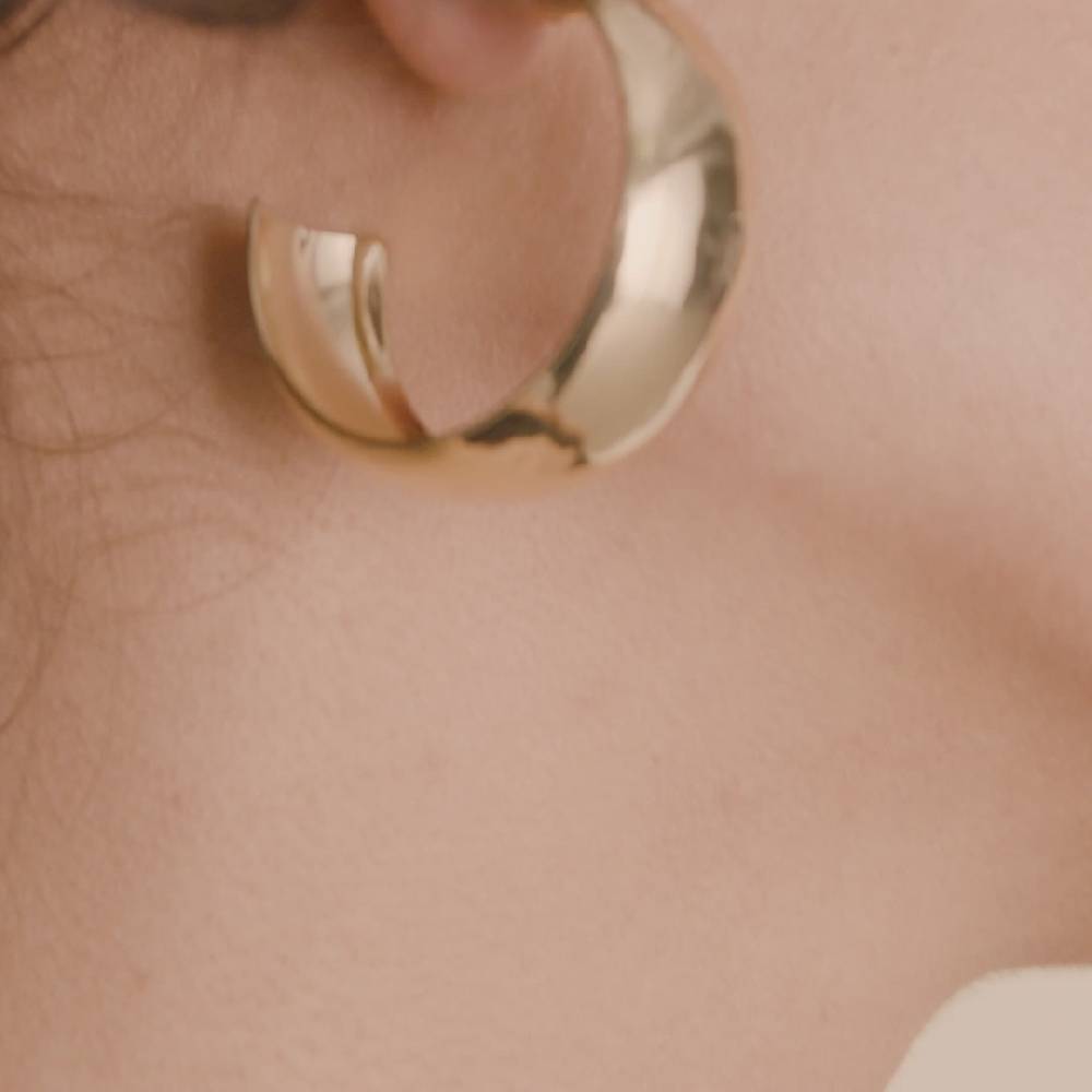 Pilgrim NAIA recycelte mega-chunky Hoops vergoldet Discount Store für neue Produkte