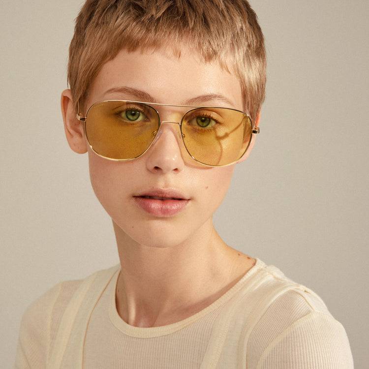 Pilgrim DALLAS Sonnenbrille Gelb/Gold Fabrikpreis