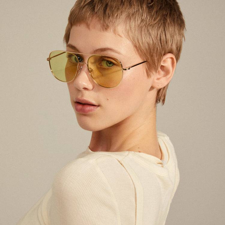 Pilgrim DALLAS Sonnenbrille Gelb/Gold Fabrikpreis