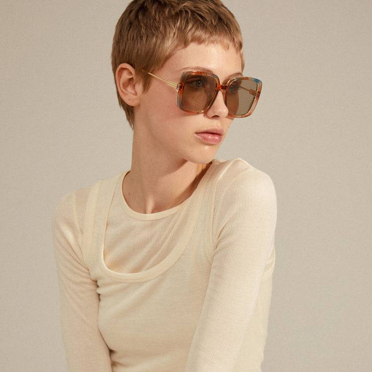 Pilgrim ALIET Sonnenbrille Mehrfarbig/Gold Flash Sale