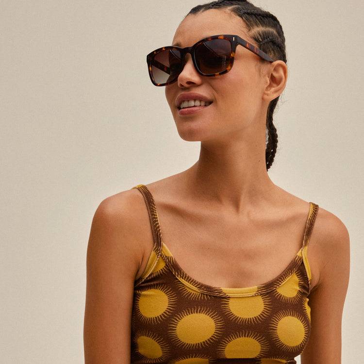 Pilgrim KATYA Recycelte Sonnenbrille Schildpatt-Braun/Gold Osterangebot