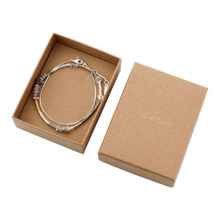 Pilgrim PIXIE Geschenkset, Armband 2-in-1-Set, versilbert Tägliche Deals