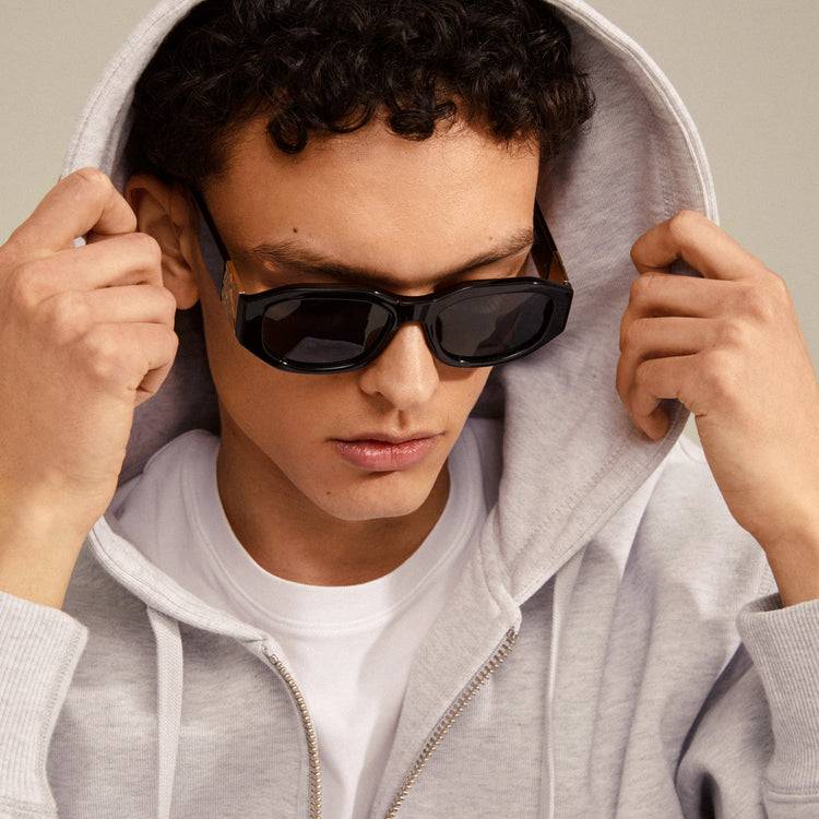 Pilgrim ZAYN Recycelte Sonnenbrille Schwarz/Gold Begrenzt auf 3 Tage