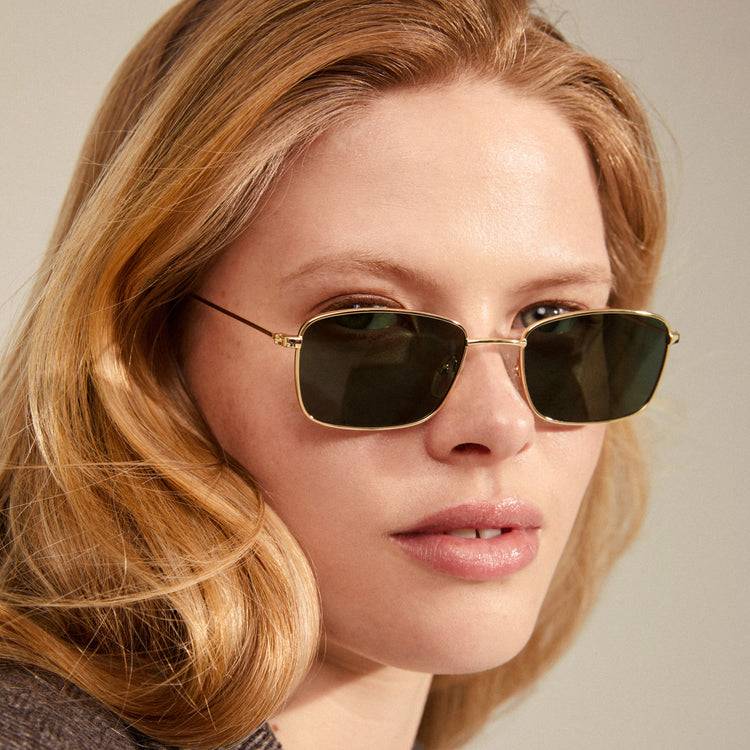 Pilgrim YEIDER Sonnenbrille Grün/Gold Im Verkauf