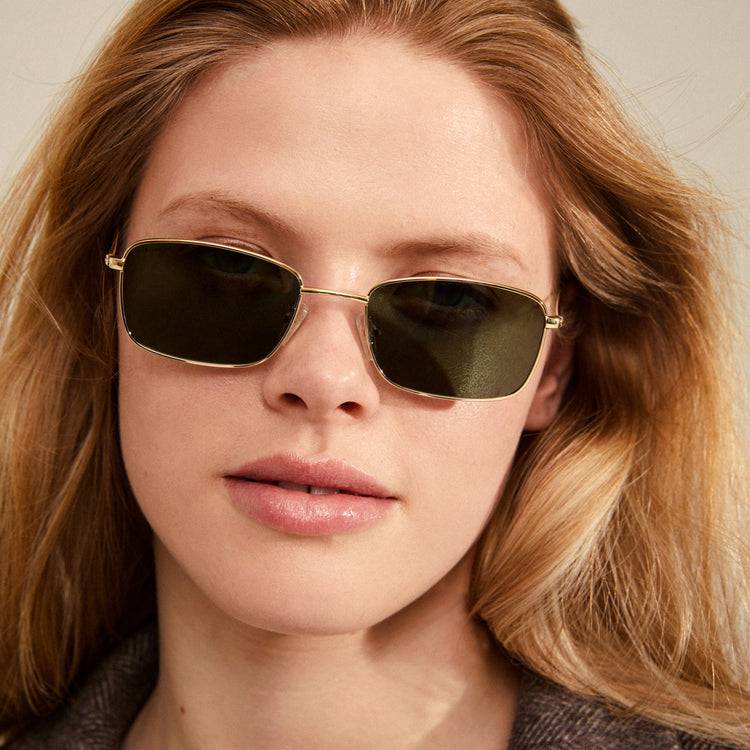 Pilgrim YEIDER Sonnenbrille Grün/Gold Im Verkauf