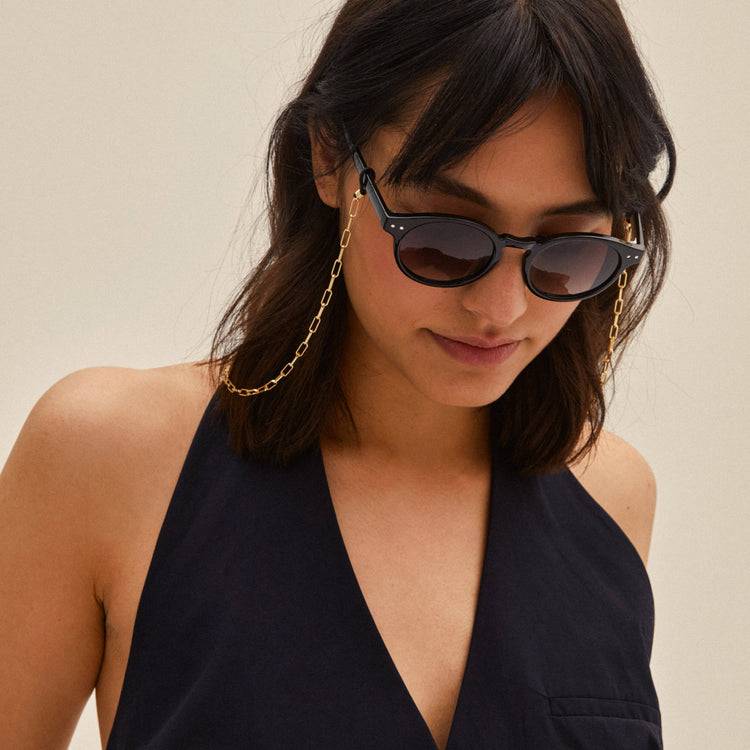 Pilgrim KYRIE Sonnenbrille Schwarz/Gold Outlet