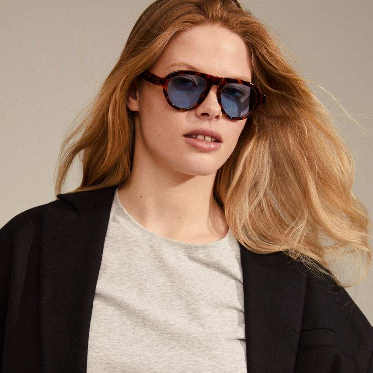 Pilgrim YARIL Recycelte Sonnenbrille Schildpatt-Braun Verkauf