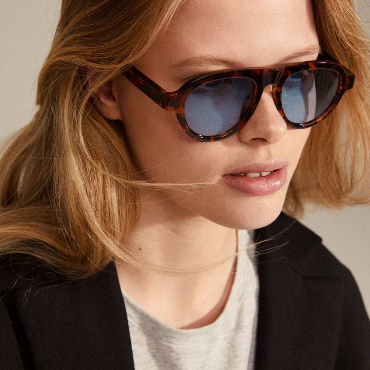 Pilgrim YARIL Recycelte Sonnenbrille Schildpatt-Braun Verkauf
